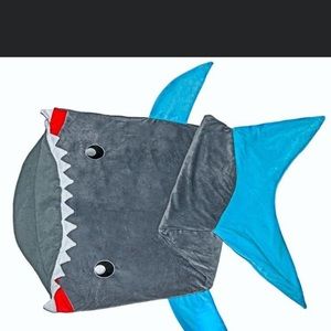 Large shark sleeping bag fleece blanket
